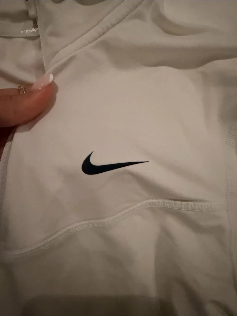 White Nike Quarter Zip - Picture 2 of 3